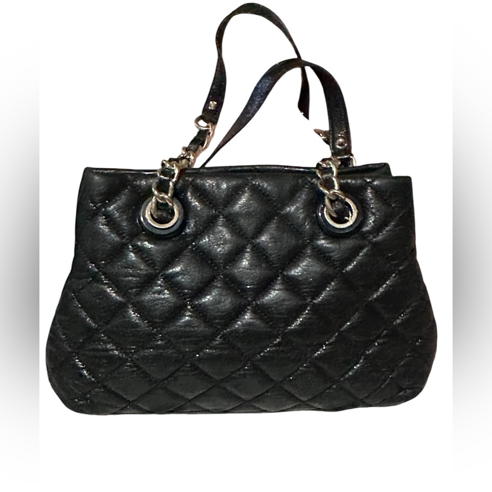 Kate Spade Black Quilted Shoulder Bag with Chain Straps - Picture 3 of 9
